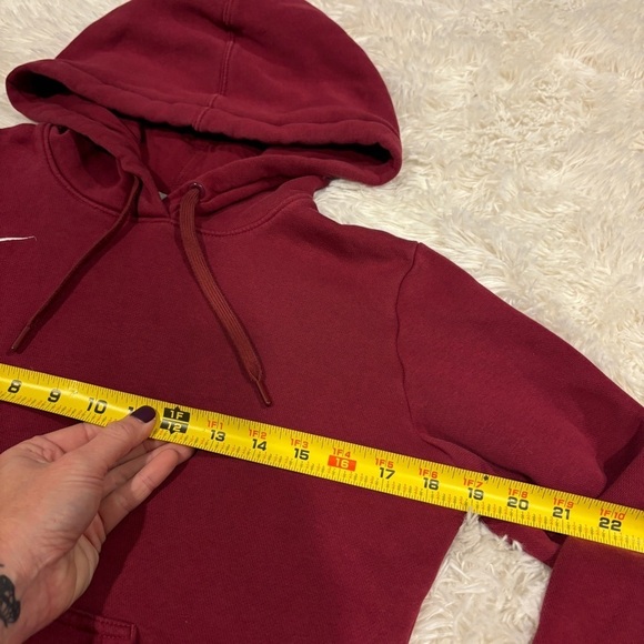Nike Club Fleece Women's Training Hoodie In Team Cardinal Size Small - Picture 5 of 11